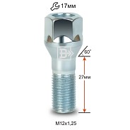 Болт M12x1.25 S27 H17 Zn конус Вектор 072105 Z